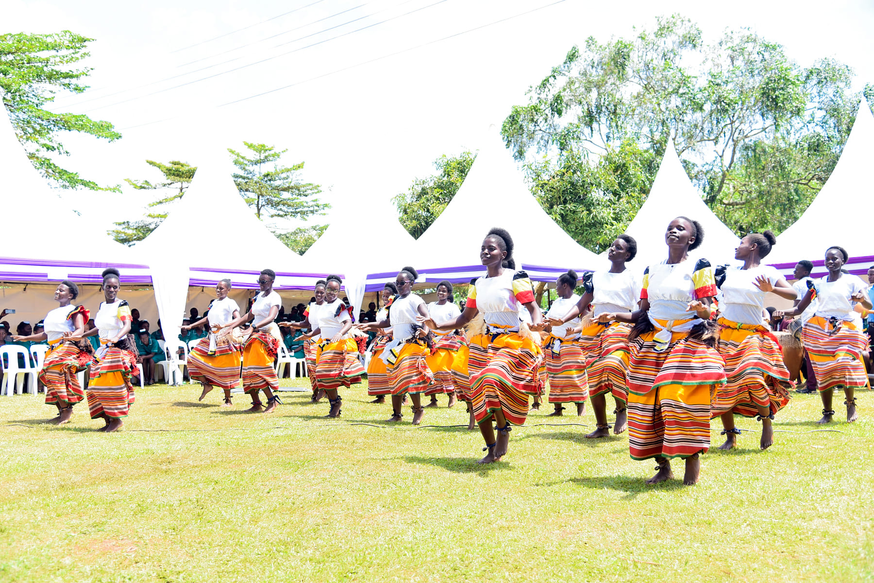 Students in cultural dance